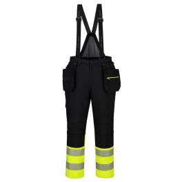 Pantaloni de iarnă cu pieptar dx4 hi-vis clasa 1