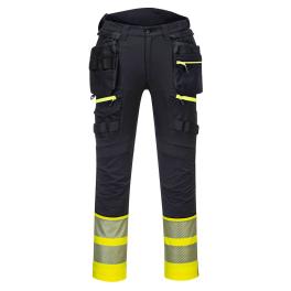 Dx4 pantaloni cu buzunare holster detasabile hi vis clasa 1