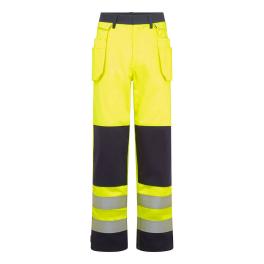 Pantaloni de lucru bizflame hi-vis contrast fr holster