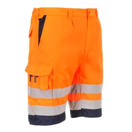 Pantaloni scurți hi-vis lightweight polycotton hi-vis