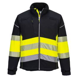 Pw3 jachetă softshell hi-vis clasa 1
