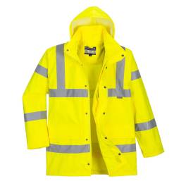 Jachetă de ploaie respirabilă hi-vis pentru trafic