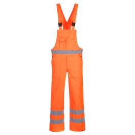 Pantaloni cu pieptar hi-vis- necaptusiti