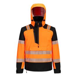 Pw3 jachetă de ploaie cu glugă hi-vis (3l)