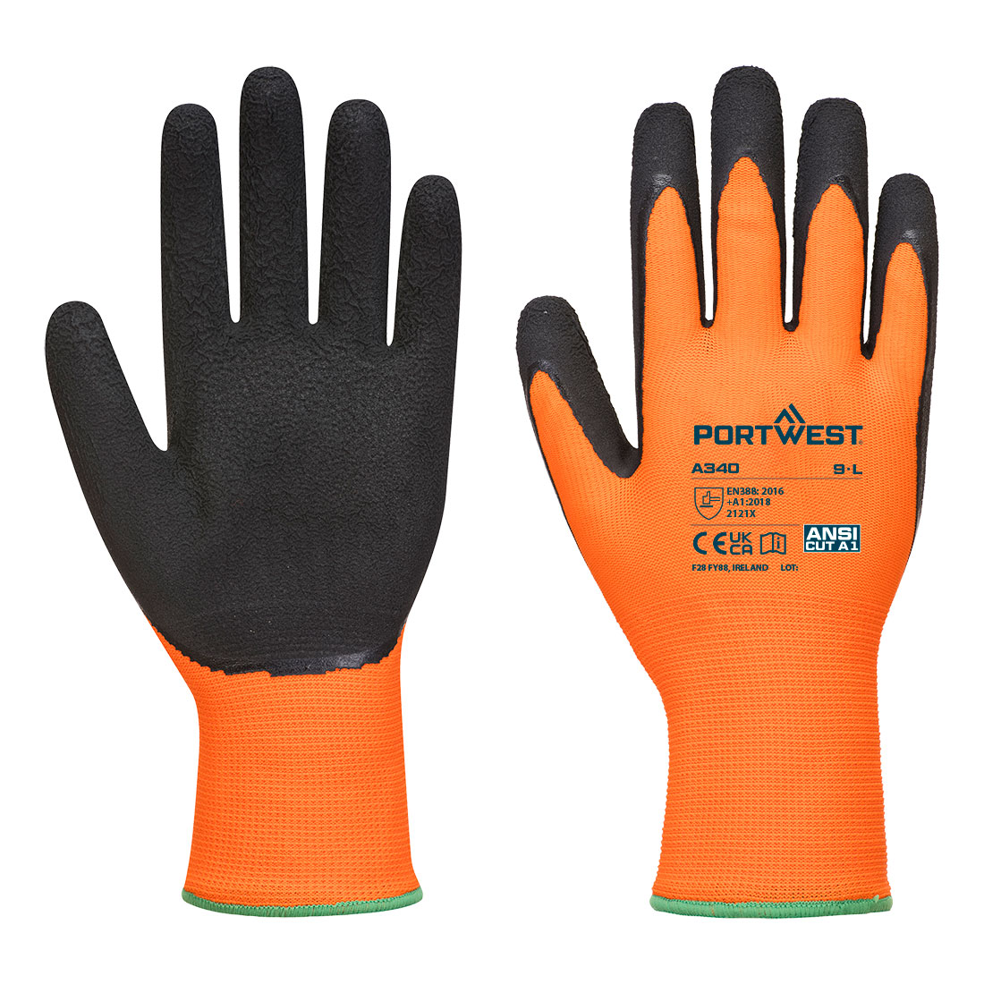 Mănuși hi-vis grip - latex
