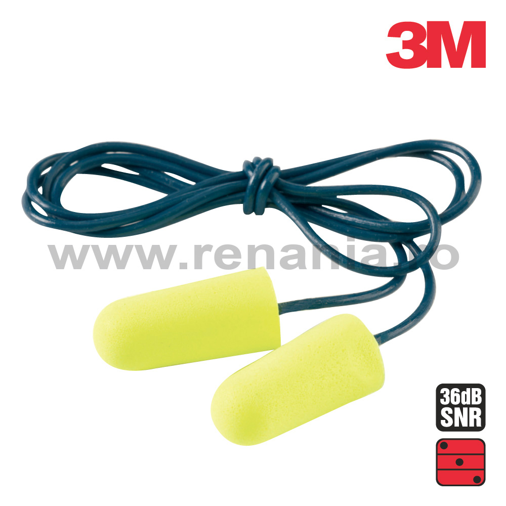 Antifoane interne de unica utilizare cu snur ear soft, 3m, art.d140 (2631so)