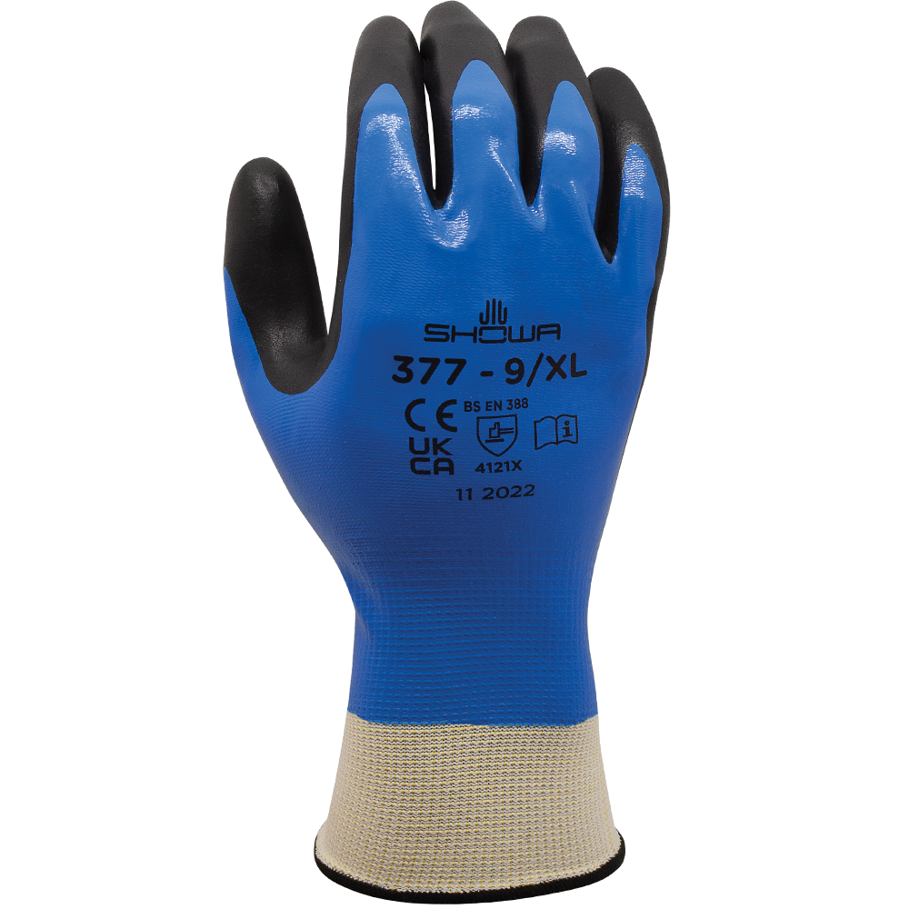 Manusi de protectie mecanica nitrile foam grip t categoria ii, showa, art.c389